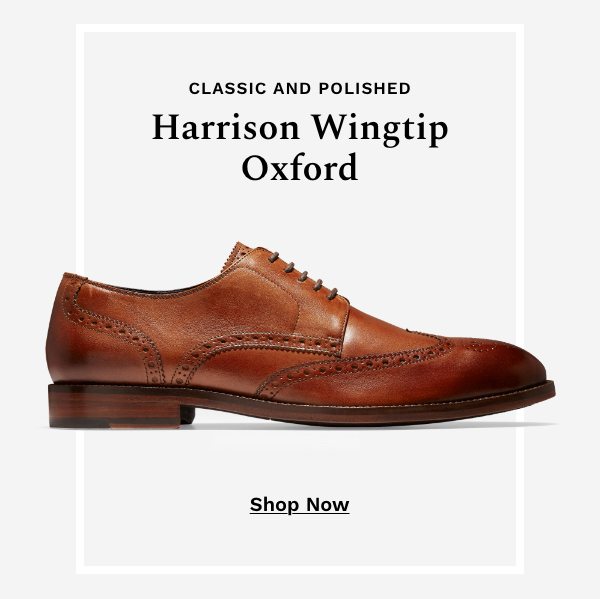 Shop Men's Harrison Wingtip Oxford in Tan