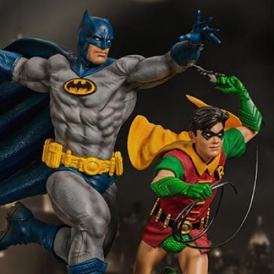 Batman & Robin DLX 1:10 Statue (Iron)