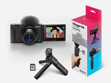 ZV-1 Camera and ACCVC1 Accessory Vlogger Kit