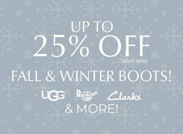 Up to 20% Off Fall & Winter Boots! Shop UGG, Dr. Martens, Clarks & More!