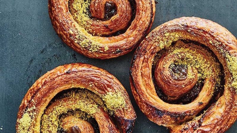 Sour Cherry and Pistachio Danish