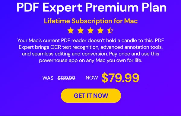 PDF Expert Premium Plan: Lifetime Ownership