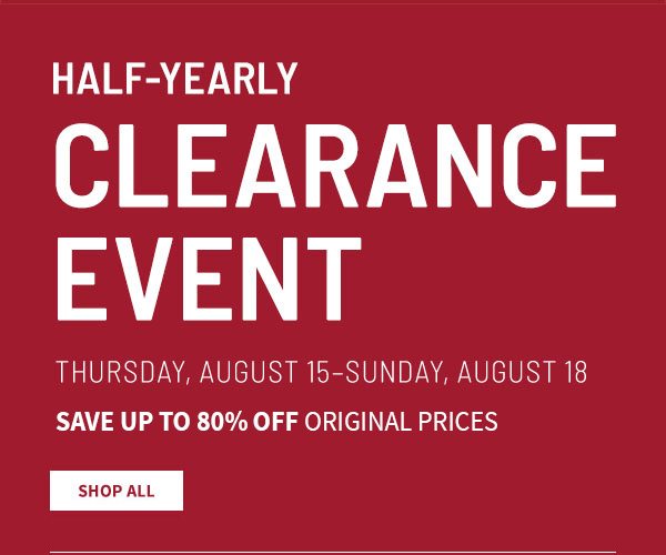 Half-Yearly Clearance - Shop All