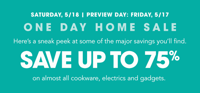 ONE DAY HOME SALE