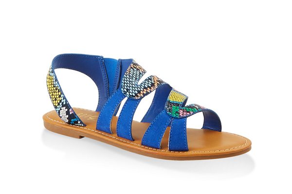 Two Tone Slingback Sandals