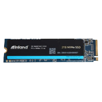 Inland Platinum 2TB SSD NVMe PCIe Gen 3.0x4 M.2 2280 3D NAND Internal Solid State Drive, PCIe Express 3.1 and NVMe 1.3 Compatible, The Ultimate Gaming Solution