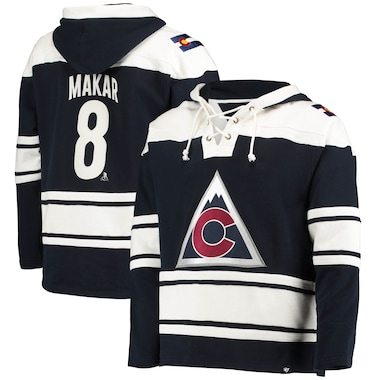 '47 Cale Makar Colorado Avalanche Navy Player Lacer Pullover Hoodie