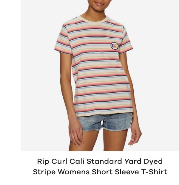 Rip Curl Cali Standard Yard Dyed Stripe Womens Short Sleeve T-Shirt