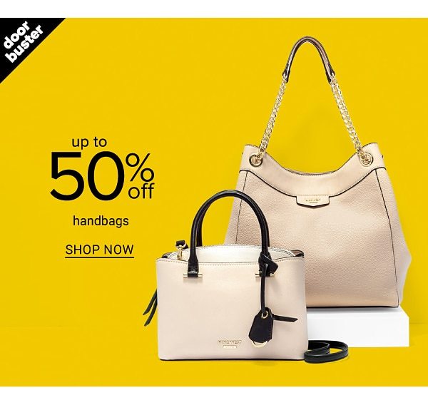 Doorbuster - Up to 50% off handbags. Shop Now.