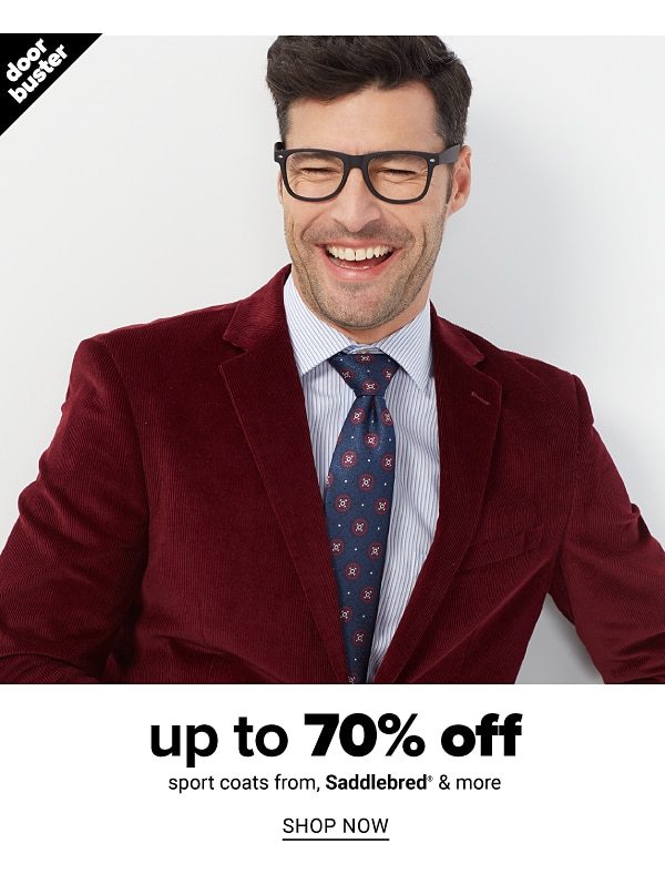 Up to 70% off sportcoats - Shop Now