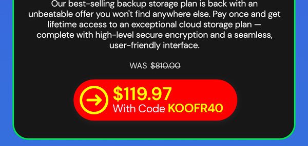 Koofr Cloud Storage: Lifetime Subscription (1TB)