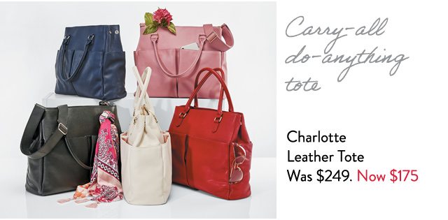 Shop Charlotte Leather Tote