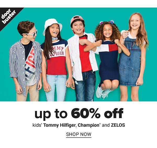 Up to 60% off Kids' Tommy Hilfiger, Champion and ZEOLS - Shop Now