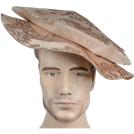 Floppy Renaissance Hat - Rose with Gold