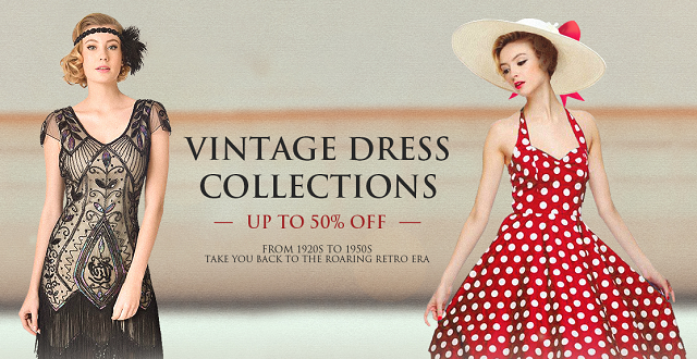 Vintage Dress Collections Up to 50% OFF