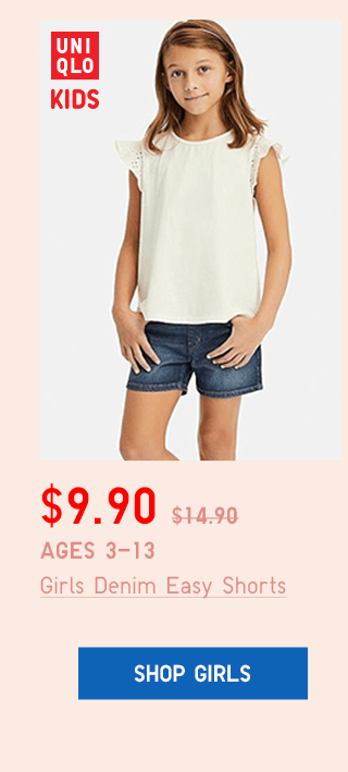 BODY15 - GIRLS DENIM EASY SHORTS