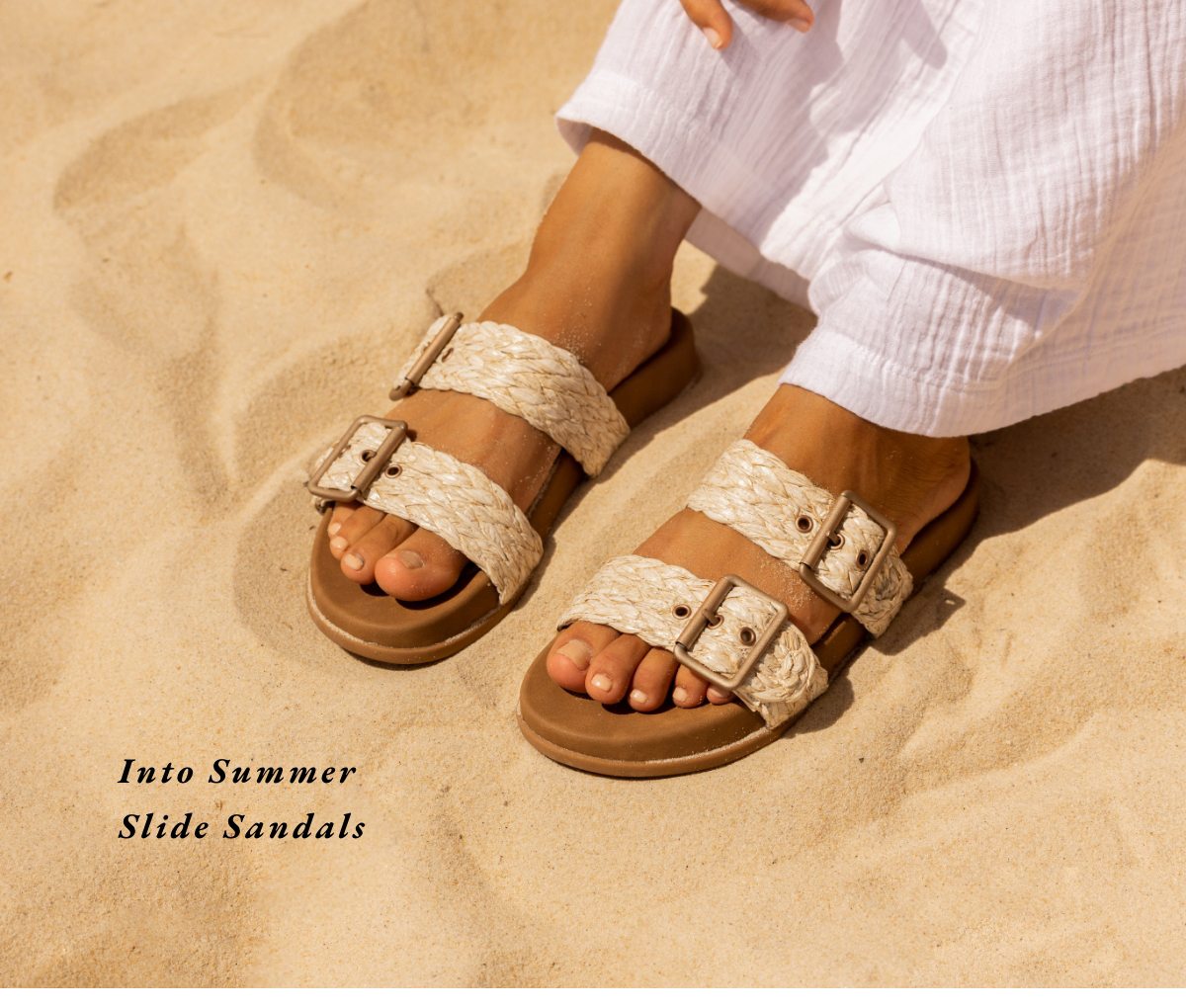 Into Summer Slide Sandals