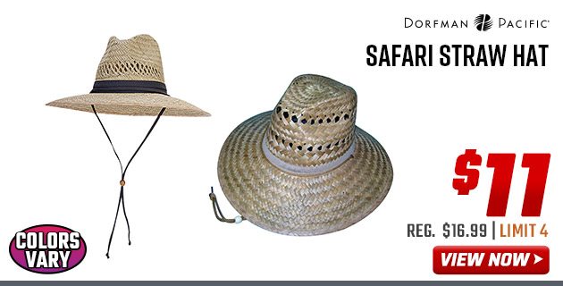 Dorfman Safari Straw Hat