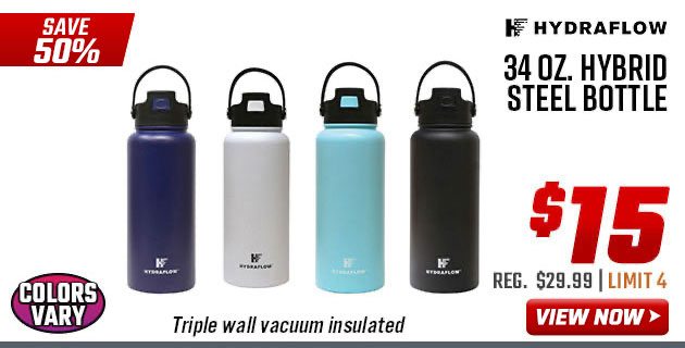 Hydraflow 34 oz. Hybrid Steel Bottle