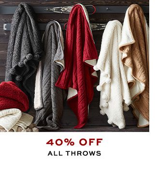 40% Off All throws