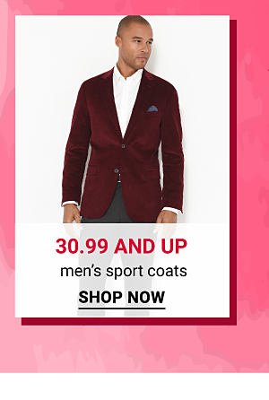 $30.99 and up men's sport coats. Shop Now.