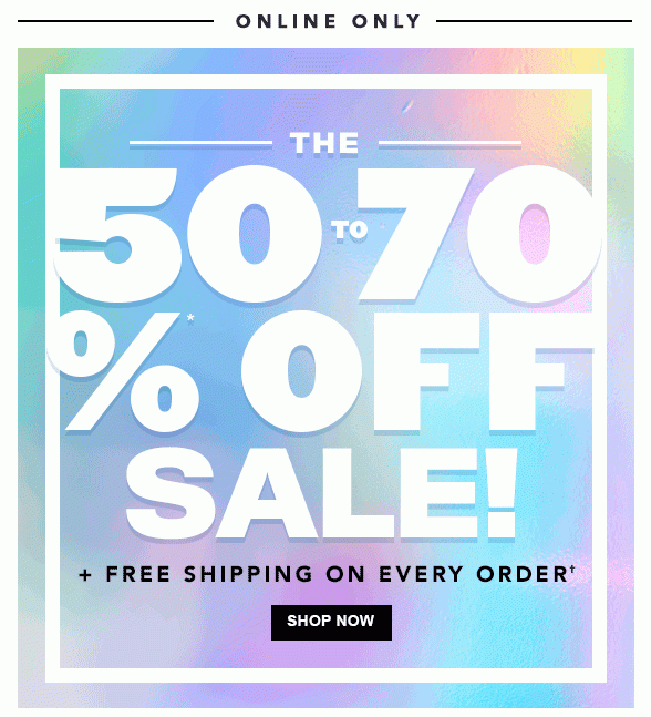 The 50-70% Off Sale