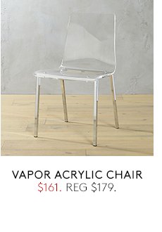 vapor acrylic chair