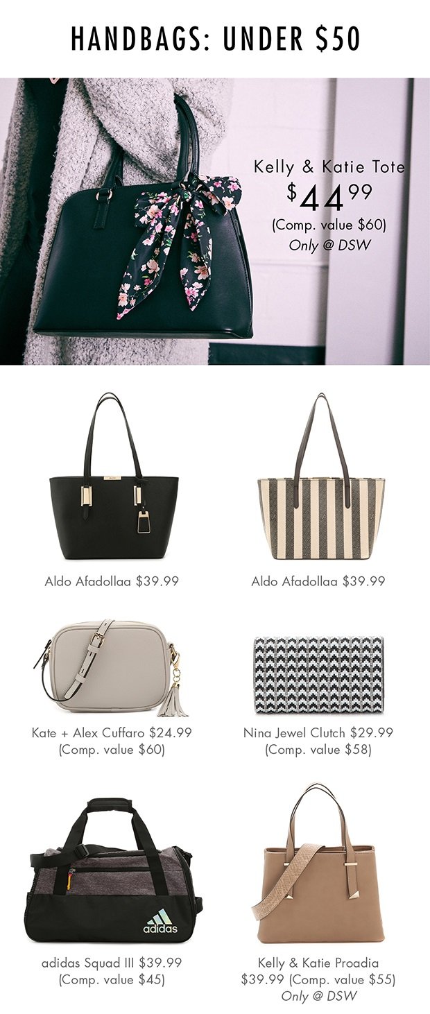 HANDBAGS: UNDER $50