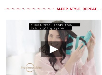 SLEEP. STYLE. REPEAT. | A heat-free, hands-free hair styling system.