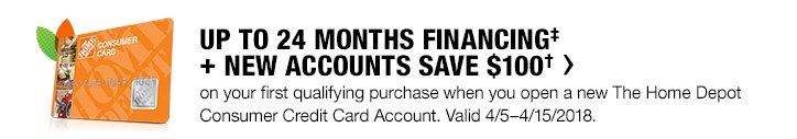 Up To 24 Months Financing | New Accounts Save $100