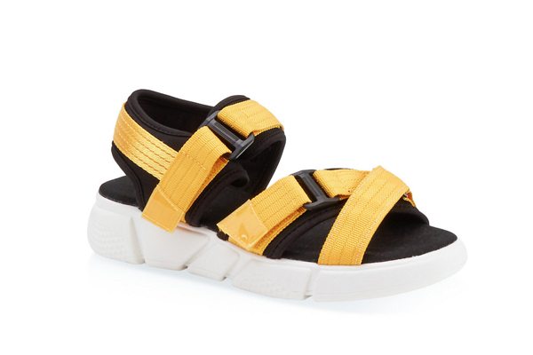 Cross Band Velcro Strap Sporty Sandals