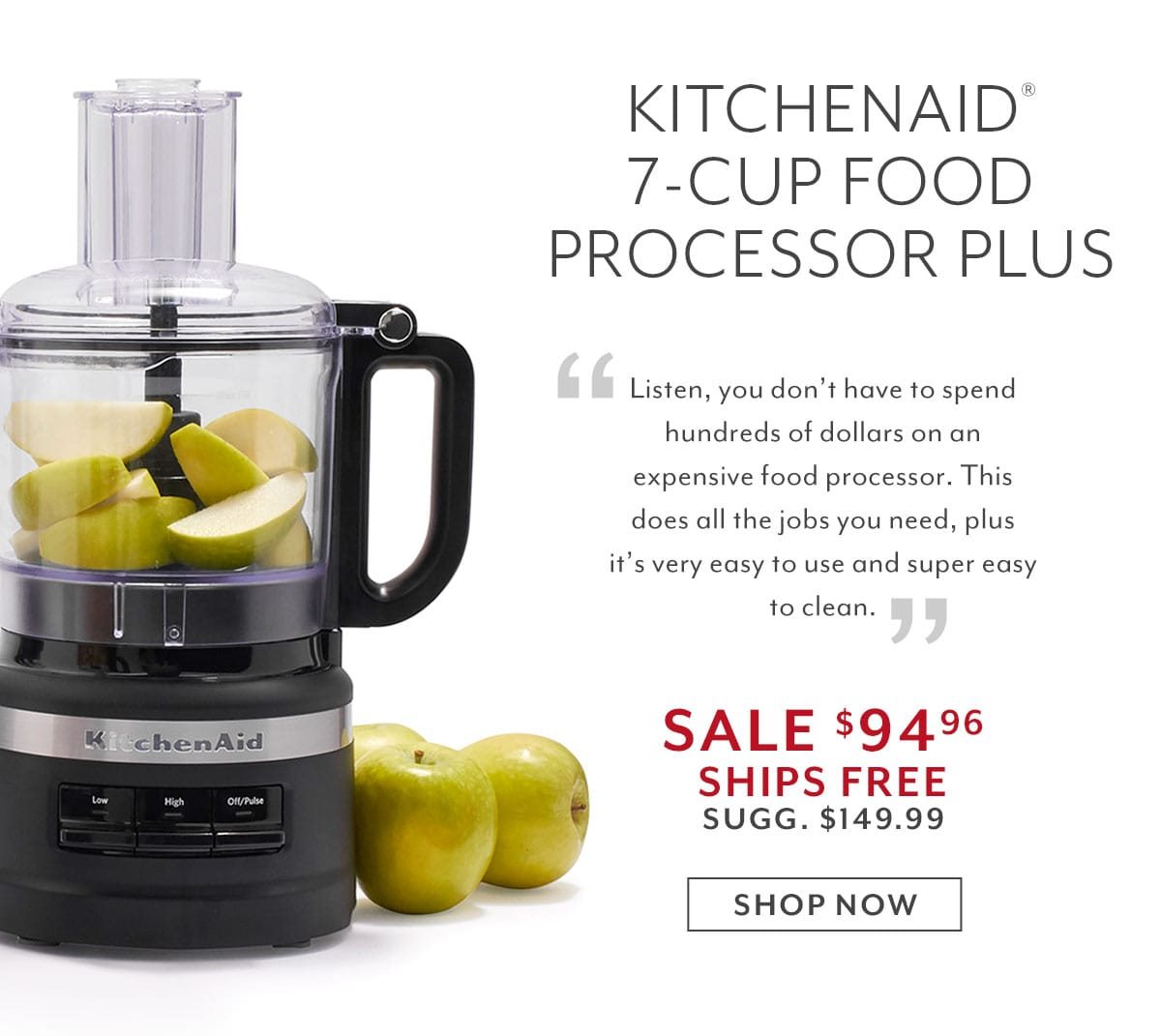 KitchenAid 7 Cup Food Processor Plus