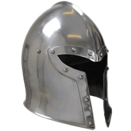 Steel Barbuta Helmet