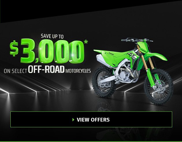 Save Up To $3,000 On Select Off-Road Motorcycles