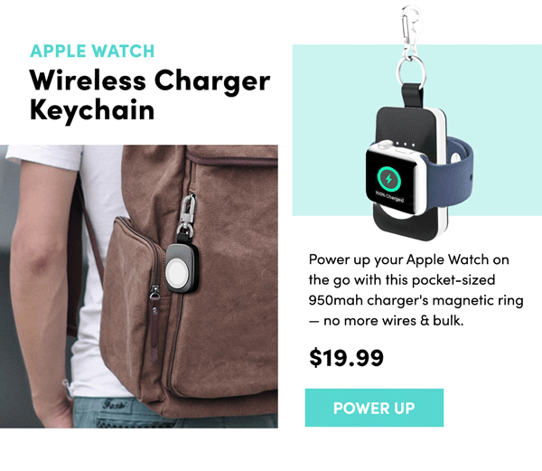 Apple Watch Wireless Keychain Charger | Power Up 