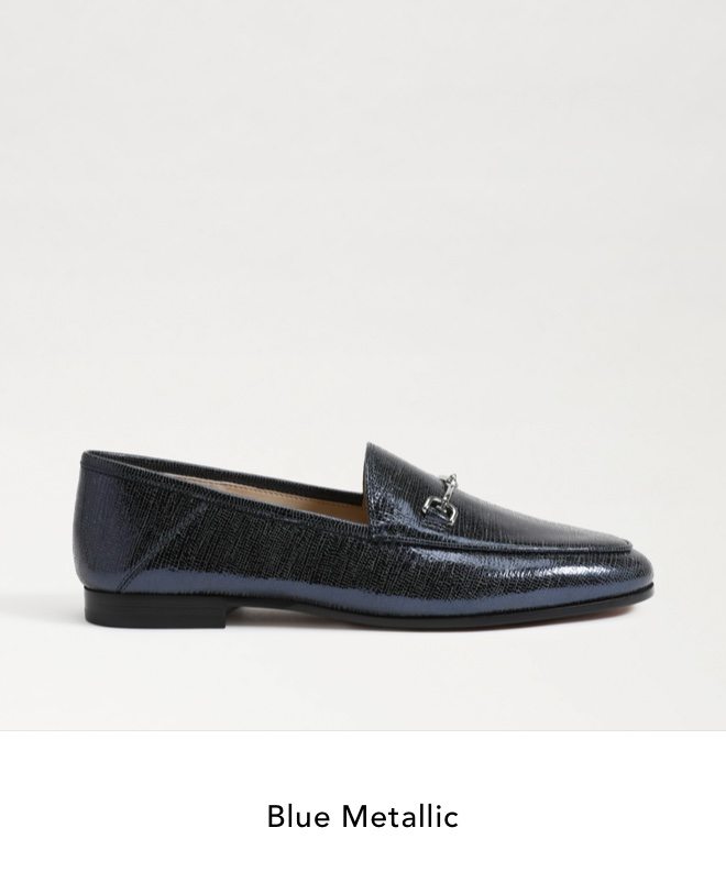 Loraine Bit Loafer (Blue Metallic)