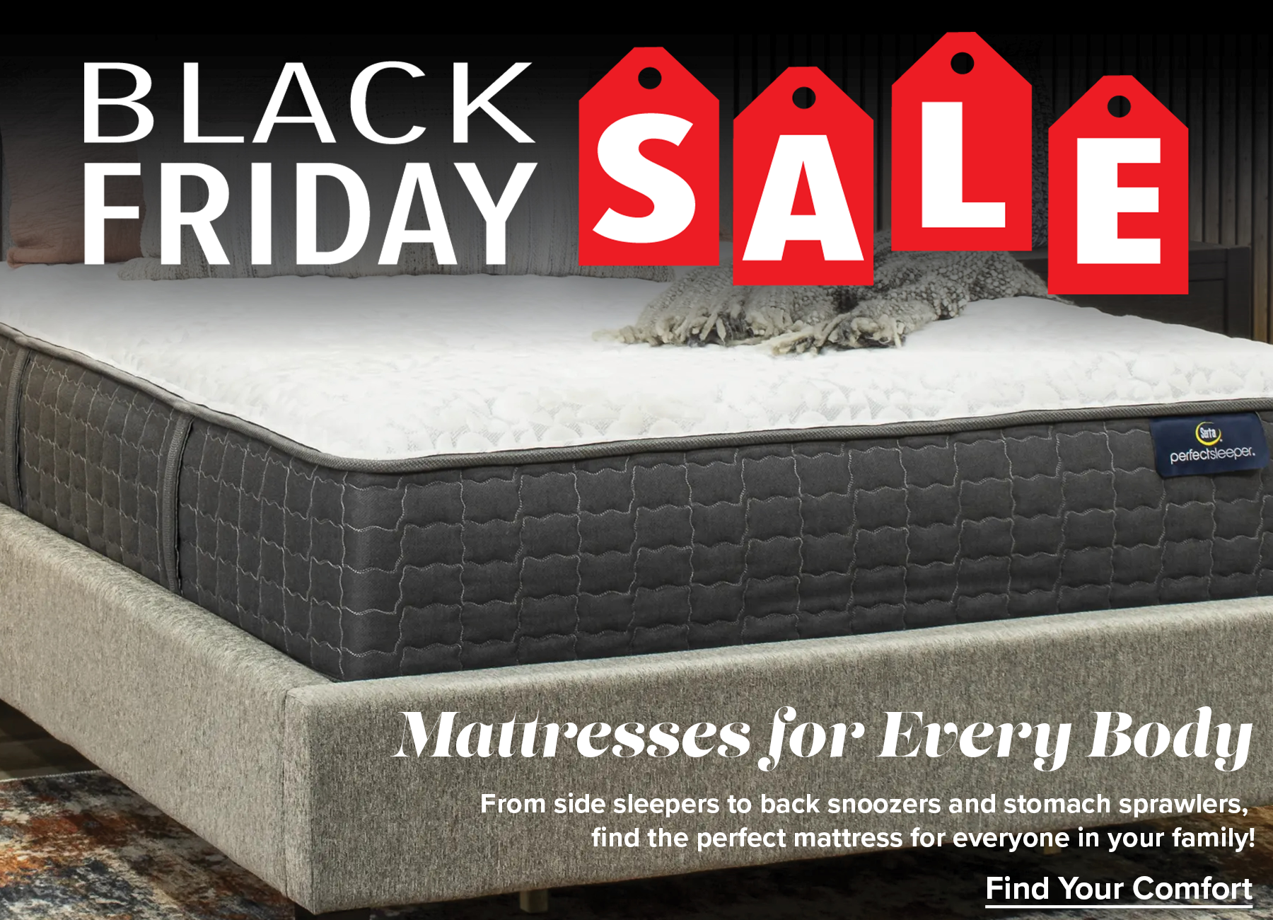 Black Friday Sale Mattresses Header 