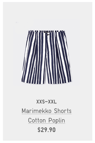 PDP5 - WOMEN MARIMEKKO SHORTS / COTTOM POPLIN