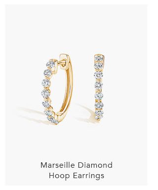 Marseille Diamond Hoop Earrings