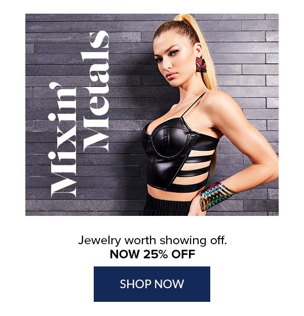 Shop 25% Off Jewelry