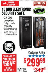 View 10 Gun Electronic Security Safe