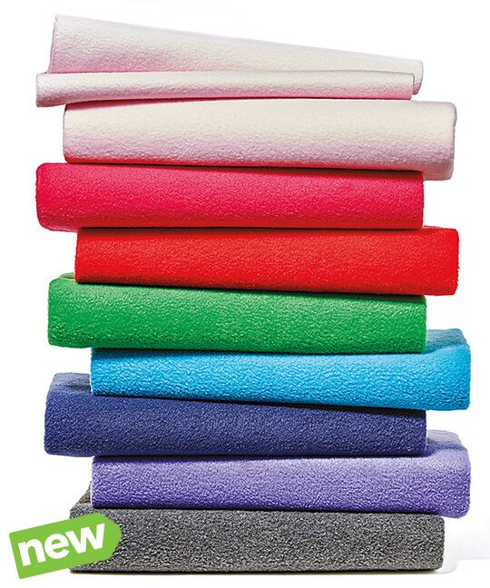 image of Anti-Pill Plush and Blizzard Fleece Solids.