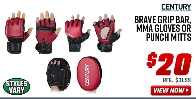 Century Brave Grip Bar, MMA Gloves or Punch Mitts