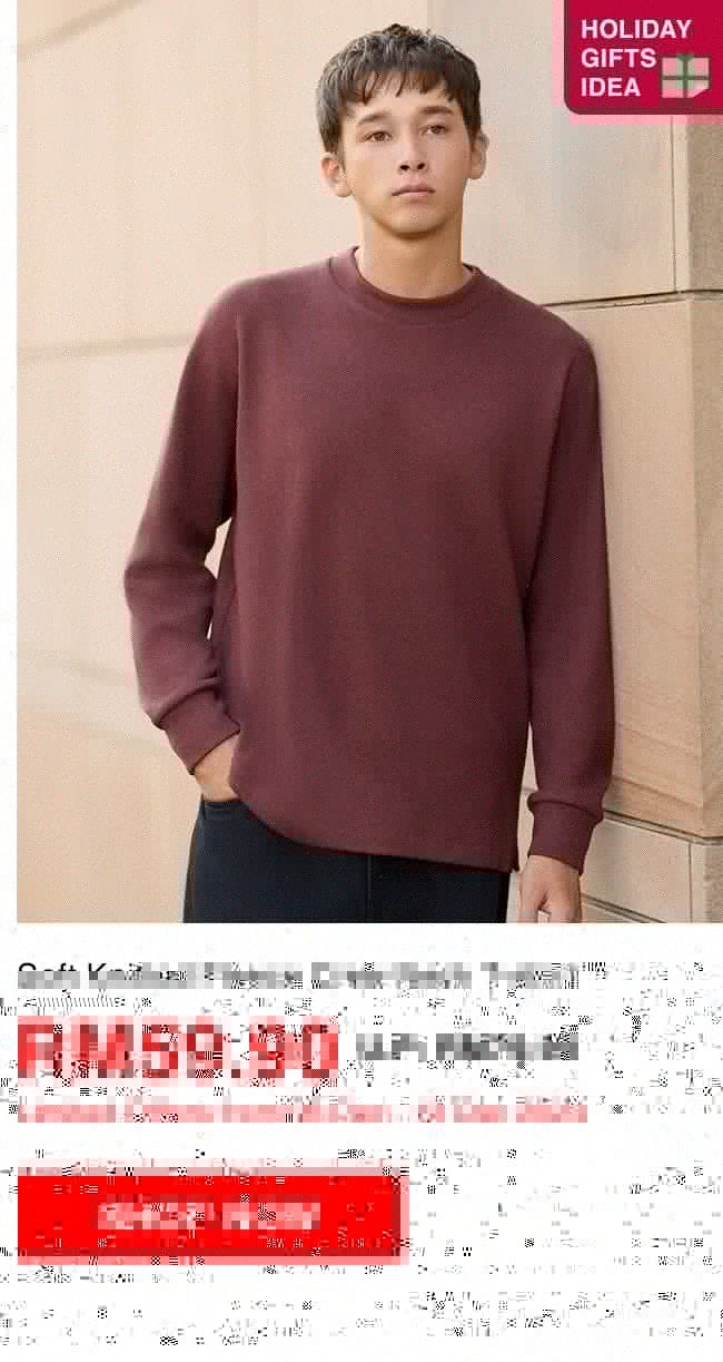 Soft Knitted Fleece Crew Neck T-shirt