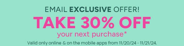 30% off your next purchase