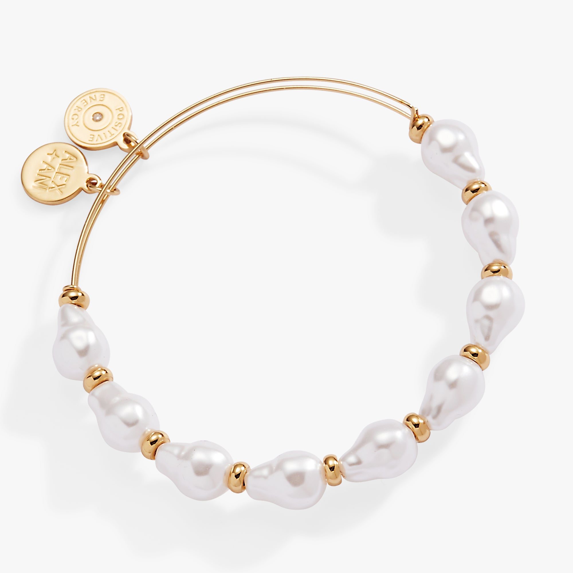 Image of Baroque Pearl Beaded Bangle