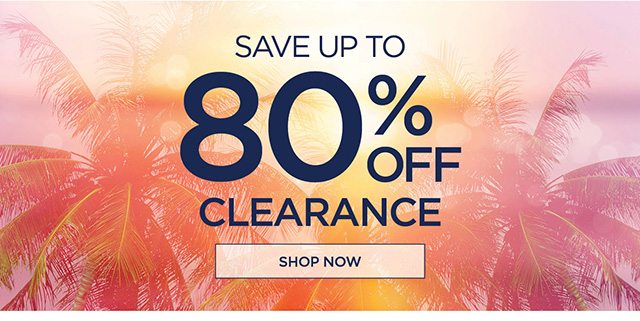 Save up to 80% off Clearance