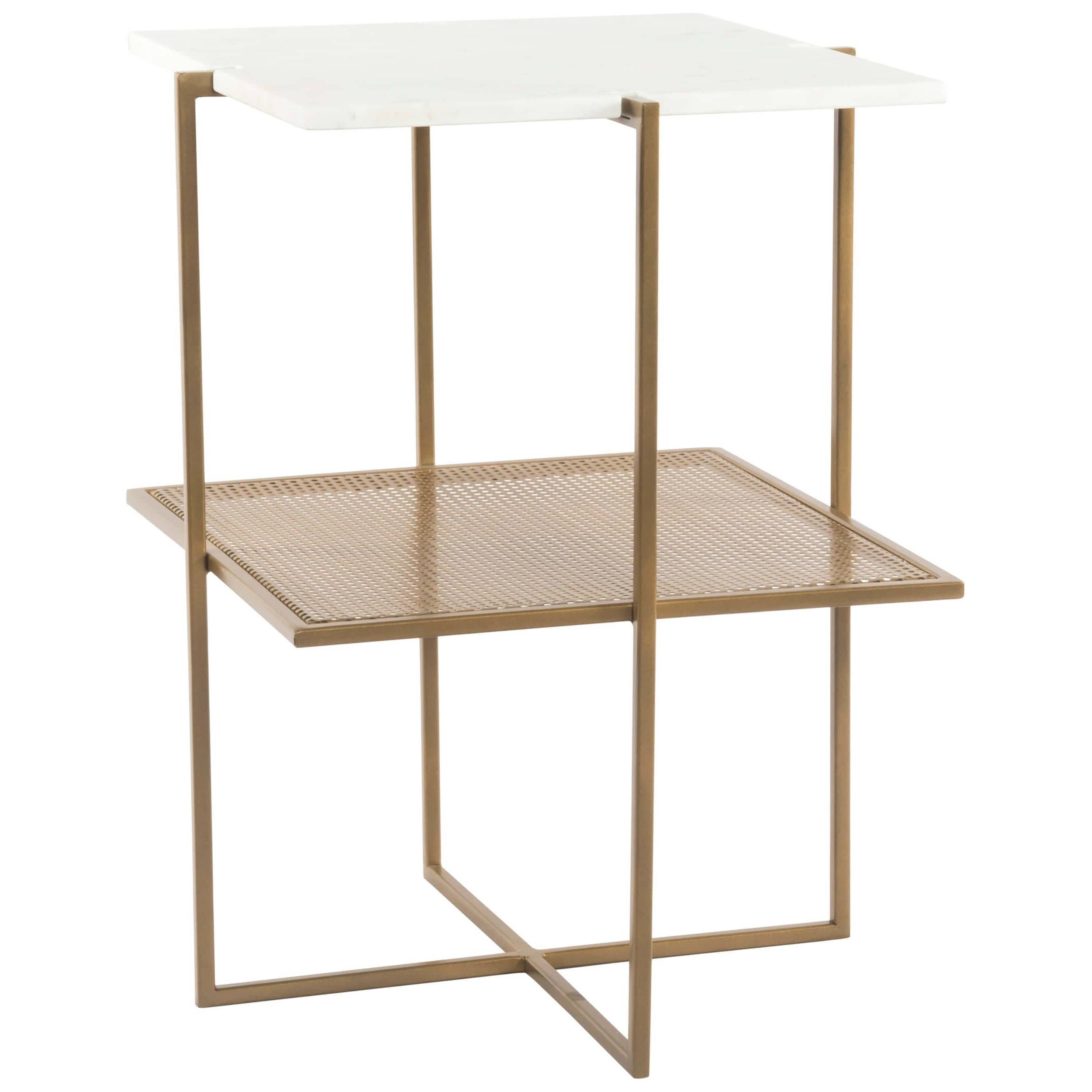 Image of Olivia Nightstand, Antique Brass