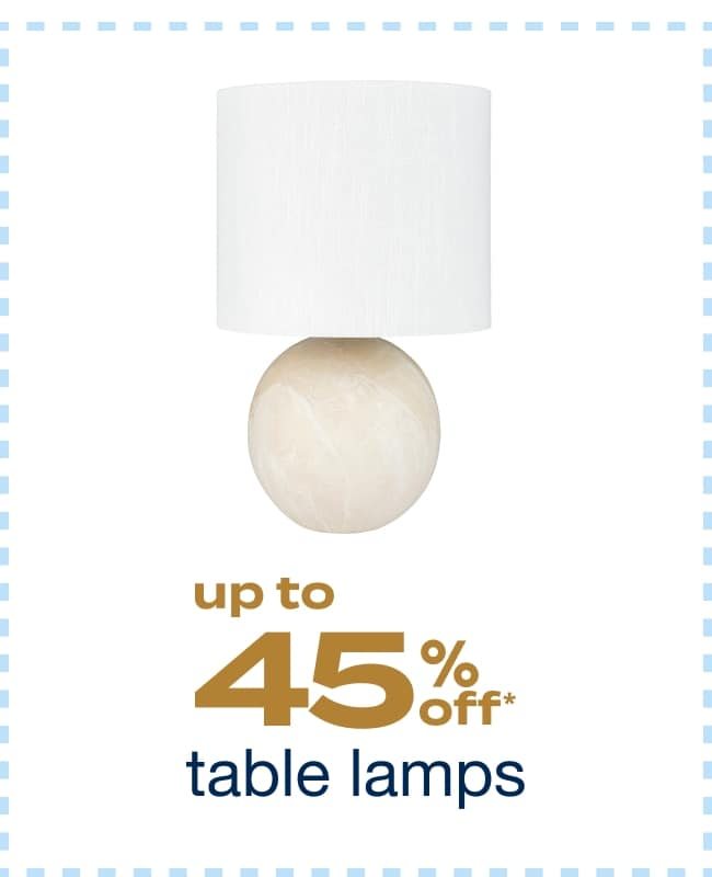 Up to 45% off Table Lamps