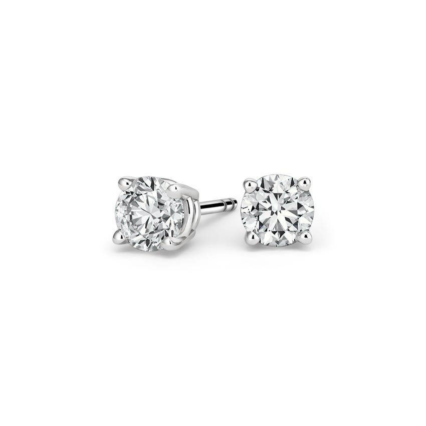 18K White Gold Certified Lab Created Diamond Stud Earrings (1 ct. tw.)
